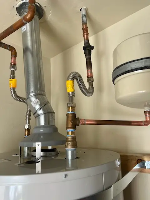 Water heater installation and plumbing repair in Sherman